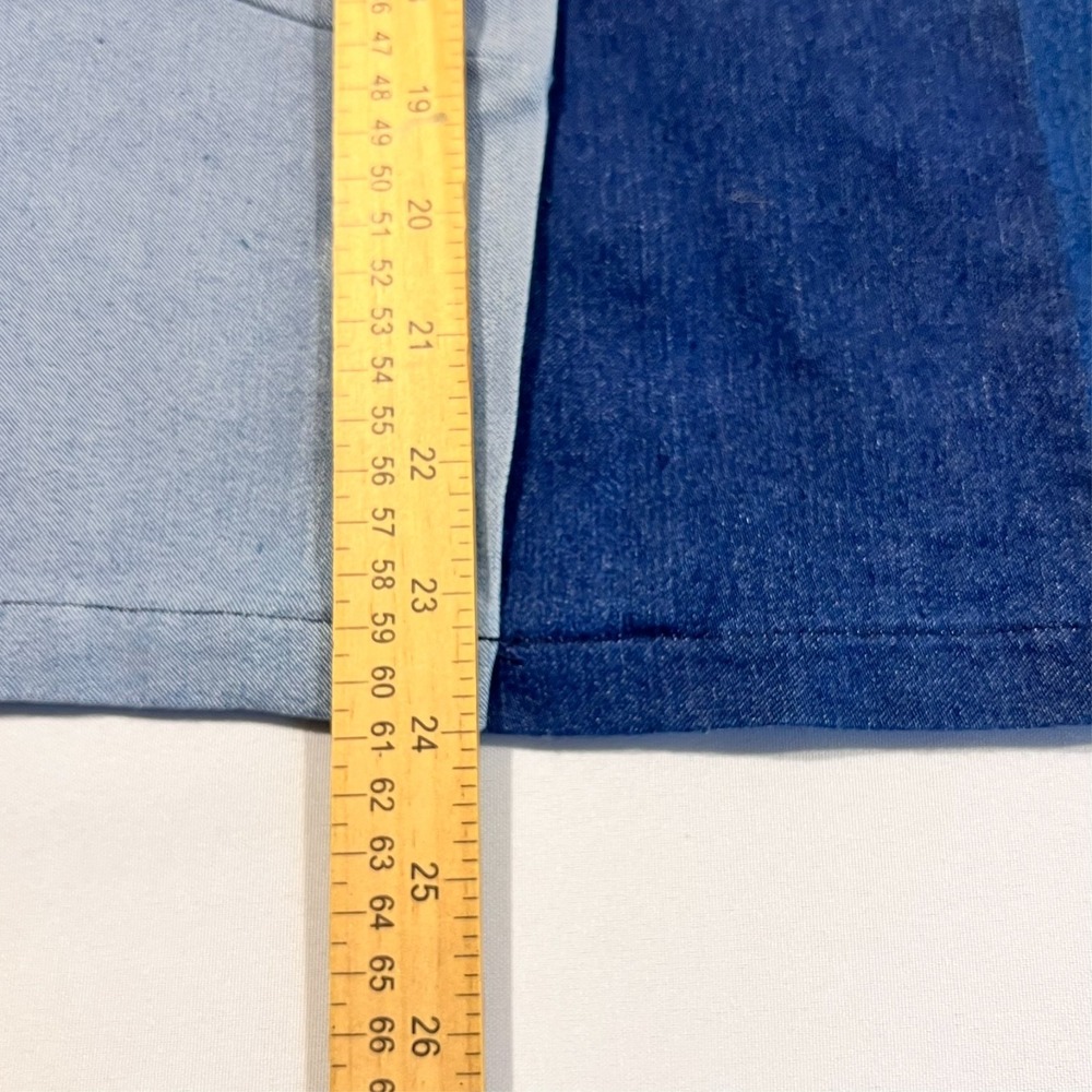 Gracia Skirt Blue Patchwork Denim Button Front Western Midi Women's Small - Picture 6 of 10